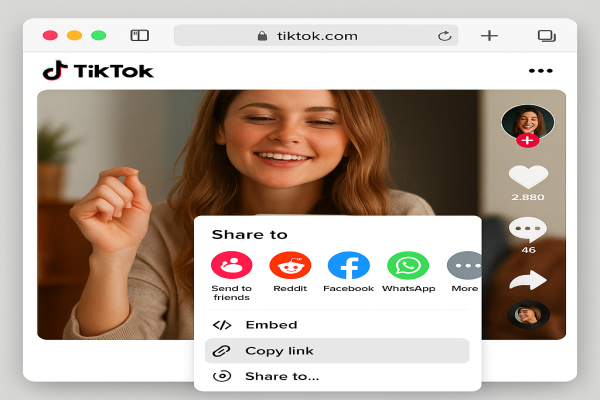 Select 'Copy Link' from the share menu